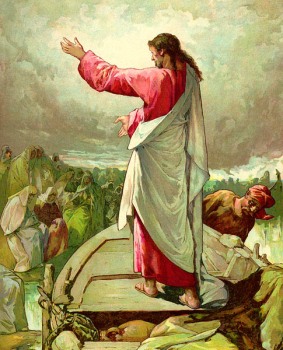 Jesus Teaching the Masses - Artist Unknown