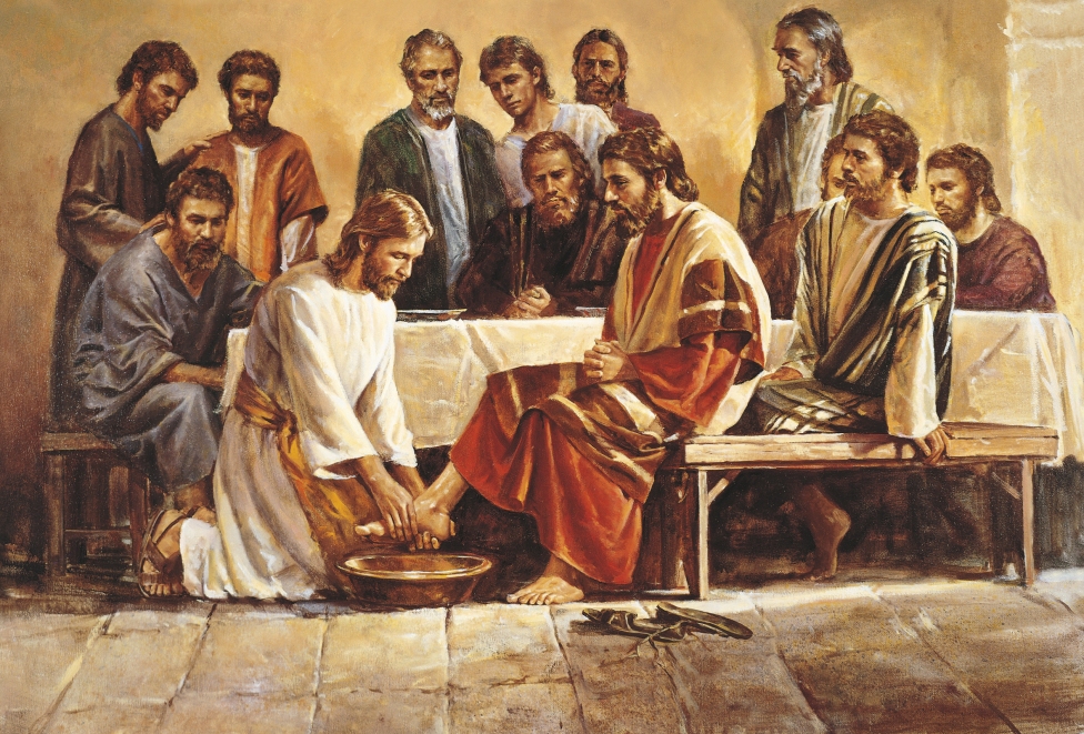 Jesus washing apostles feet - Big